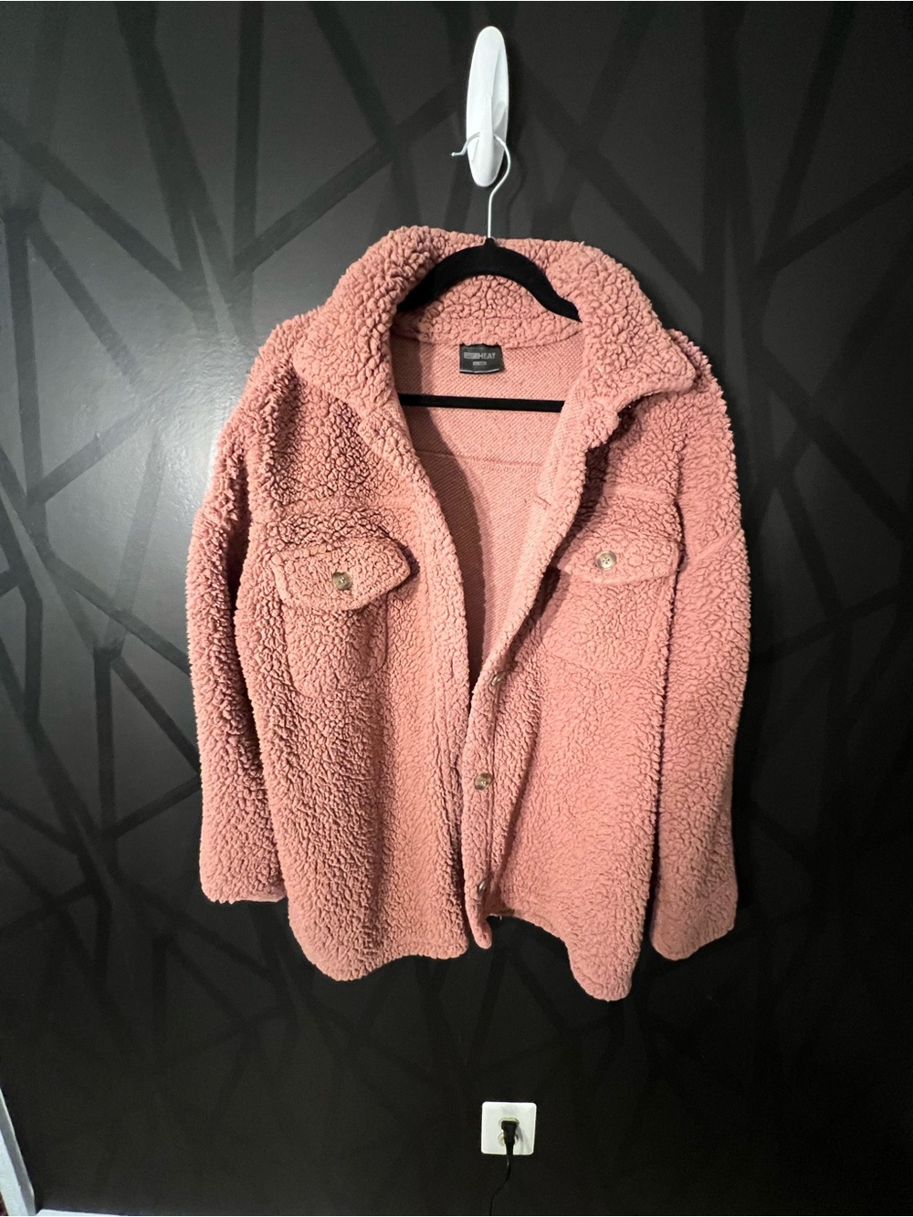 Cozy Pink Sherpa Jacket